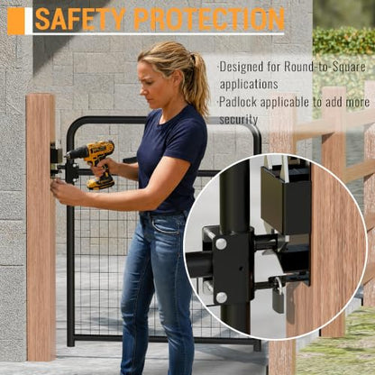 2 Way Heavy Duty Lockable Farm Gate Latch for Metal Gates