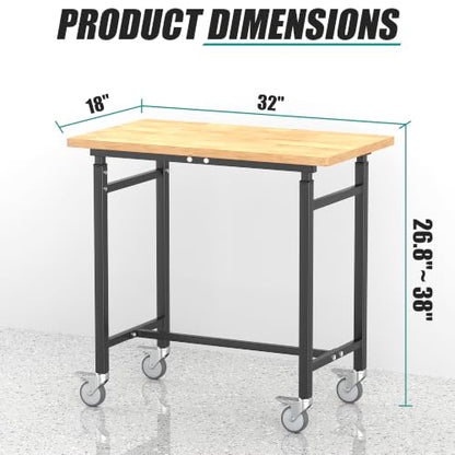Workbench with Wheels