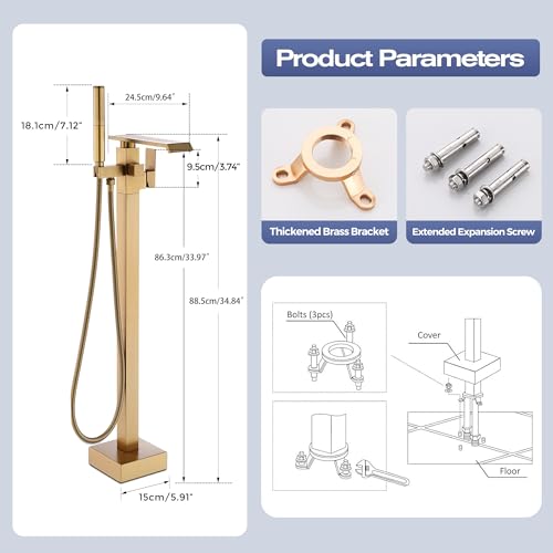 Waterfall Free Standing Tub Faucet