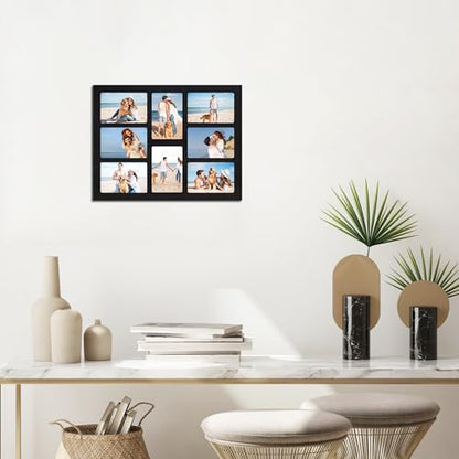 4x6 Collage Picture Frame Set of 2 (Rustic Black / 13x17in (2Pack))