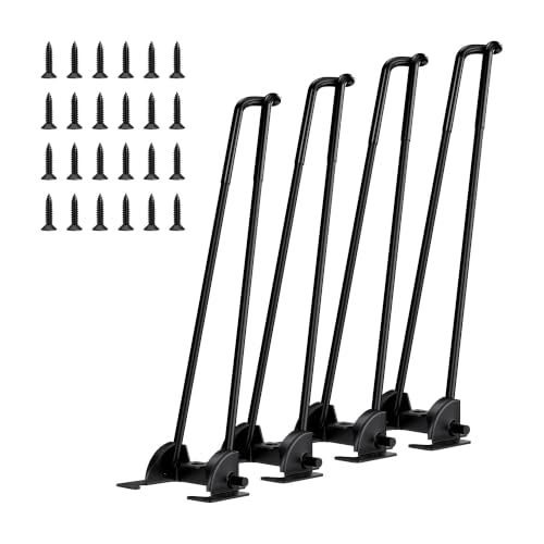 4PCS Folding Hairpin Table Legs Heavy Duty Steel Legs