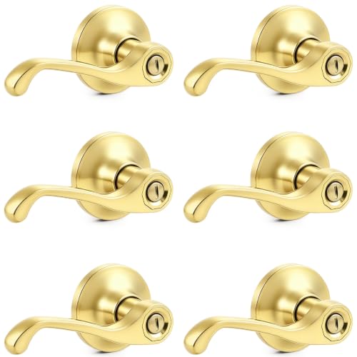 Door Handles Black Gold