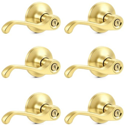 Door Handles Black Gold