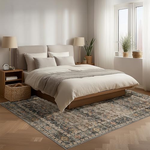 Washable Area Rug 5×7 for Living Room (Camel / 5' x 7' (Rectangular))