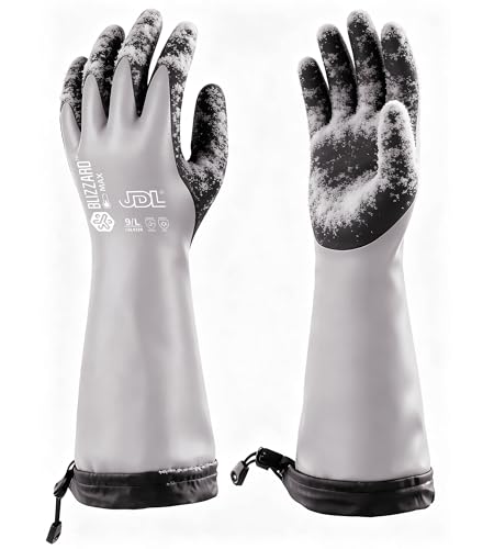 15" Faux Mohair 100% Waterproof Winter Work Gloves Extra Warm