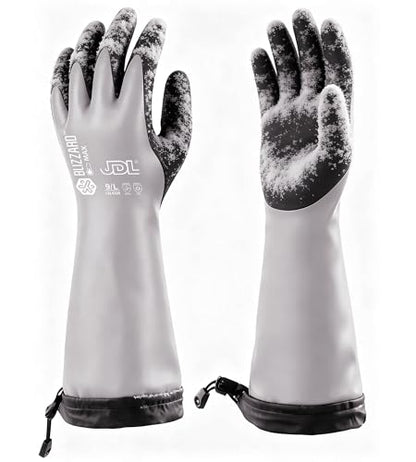 15" Faux Mohair 100% Waterproof Winter Work Gloves Extra Warm