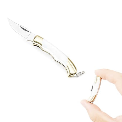 Mini Folding Pocket Knife with Shell Handle