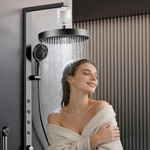 NSF Tested Transparent Shower Filter for Hard Water with Cartridge