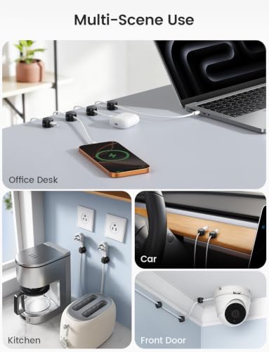 Rotating Cord Organizer Clips Cable Management