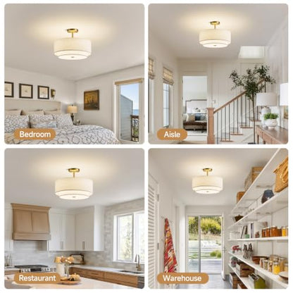 16" Semi Flush Mount Ceiling Light