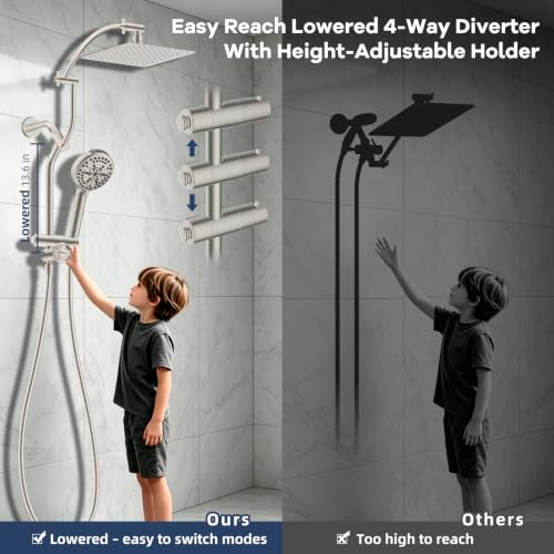 All Metal Showerhead Combo & 10 Mode Filtered Handheld