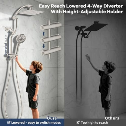 All Metal Showerhead Combo & 10 Mode Filtered Handheld