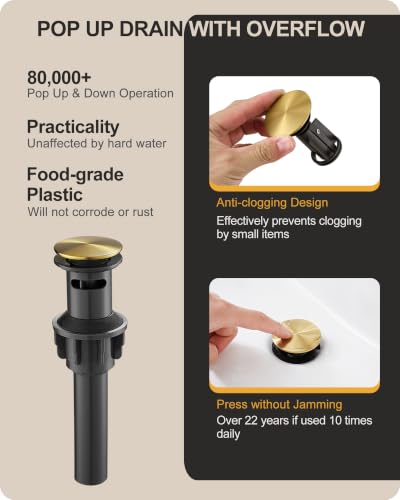Brass Bathroom Faucet 3 Hole