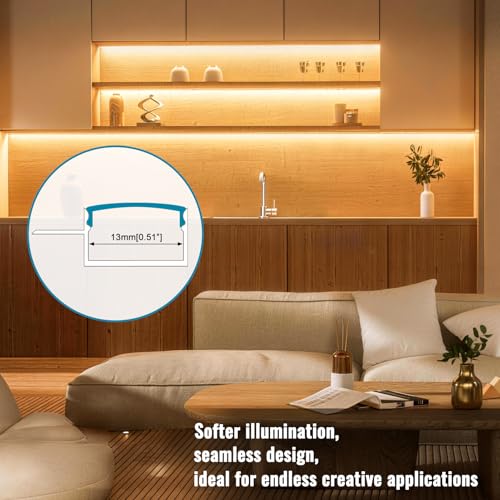 Plaster in LED Profile 3.3FT