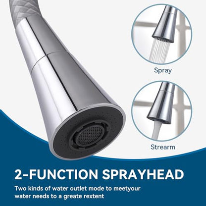 Kitchen Faucet Flexible Silicone Sprayer Single Handle Pull Down Kitchen Sink Faucet