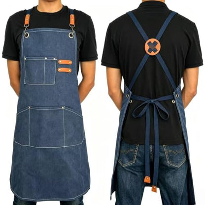 Canvas Tool Apron (Dark Blue)