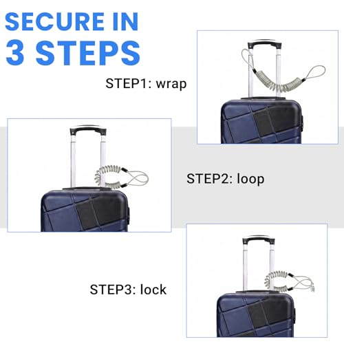 Security Cable Lock 2 Pack