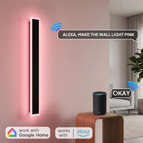 2 Pack RGB Outdoor Wall Lights
