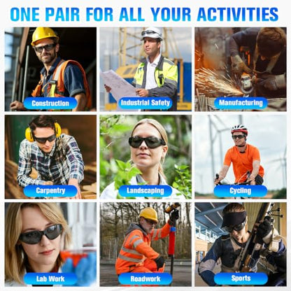 Tinted Safety Glasses for Men Women