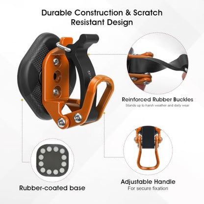 2 Pack Magnetic Shovel Holder for Truck (Orange / 2 pcs)