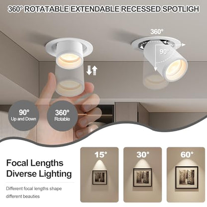 3CCT Gimbal Recessed Lights with J