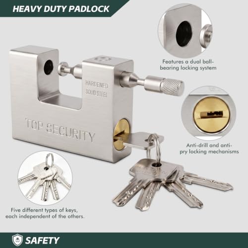 Heavy Duty Aluminum Alloy Core Padlock