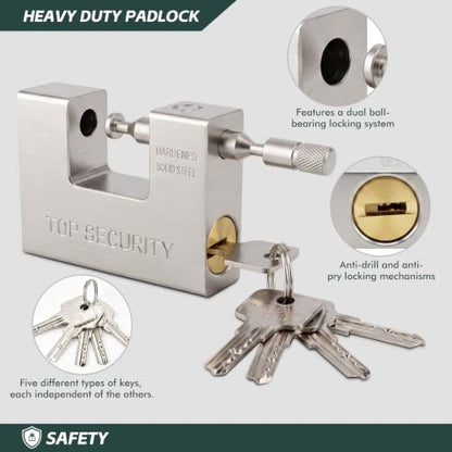 Heavy Duty Aluminum Alloy Core Padlock