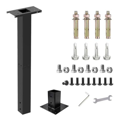 43" Heavy Duty Steel Mailbox Post