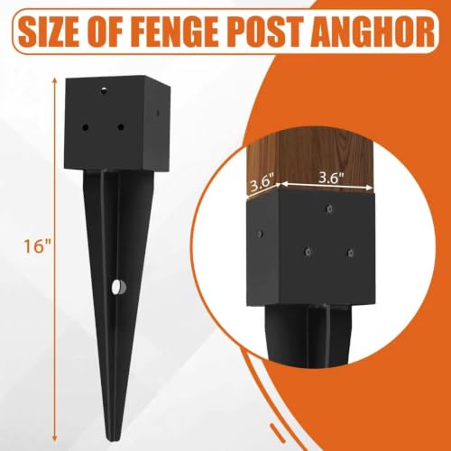 4x4 Fence Post Anchor Ground Spike