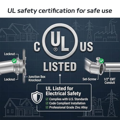 EMT Offset Connectors UL Listed