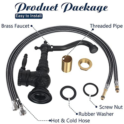 Kitchen Faucet Antique Single Handle Bathroom Faucet