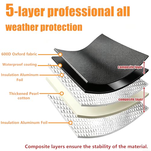 5 Layers HVAC Copper Pipe Insulation Wrap Cover 78.7x10.63inch