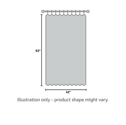 100% Blackout Linen Curtains for Bedroom 42x63 Inches Olive Green (Olive Green / 42"W x 63"L (Pack of 2))