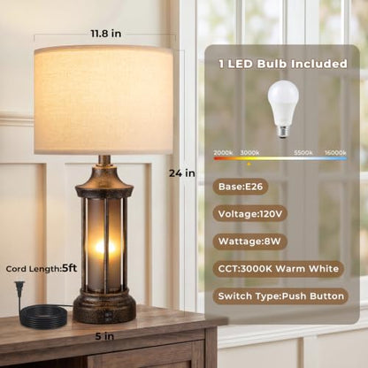 Farmhouse Table Lamps for Living Room