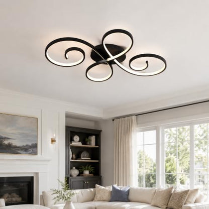 62W Modern LED Ceiling Light (Black)