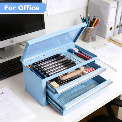 Mini Steel Tool Box with Drawers