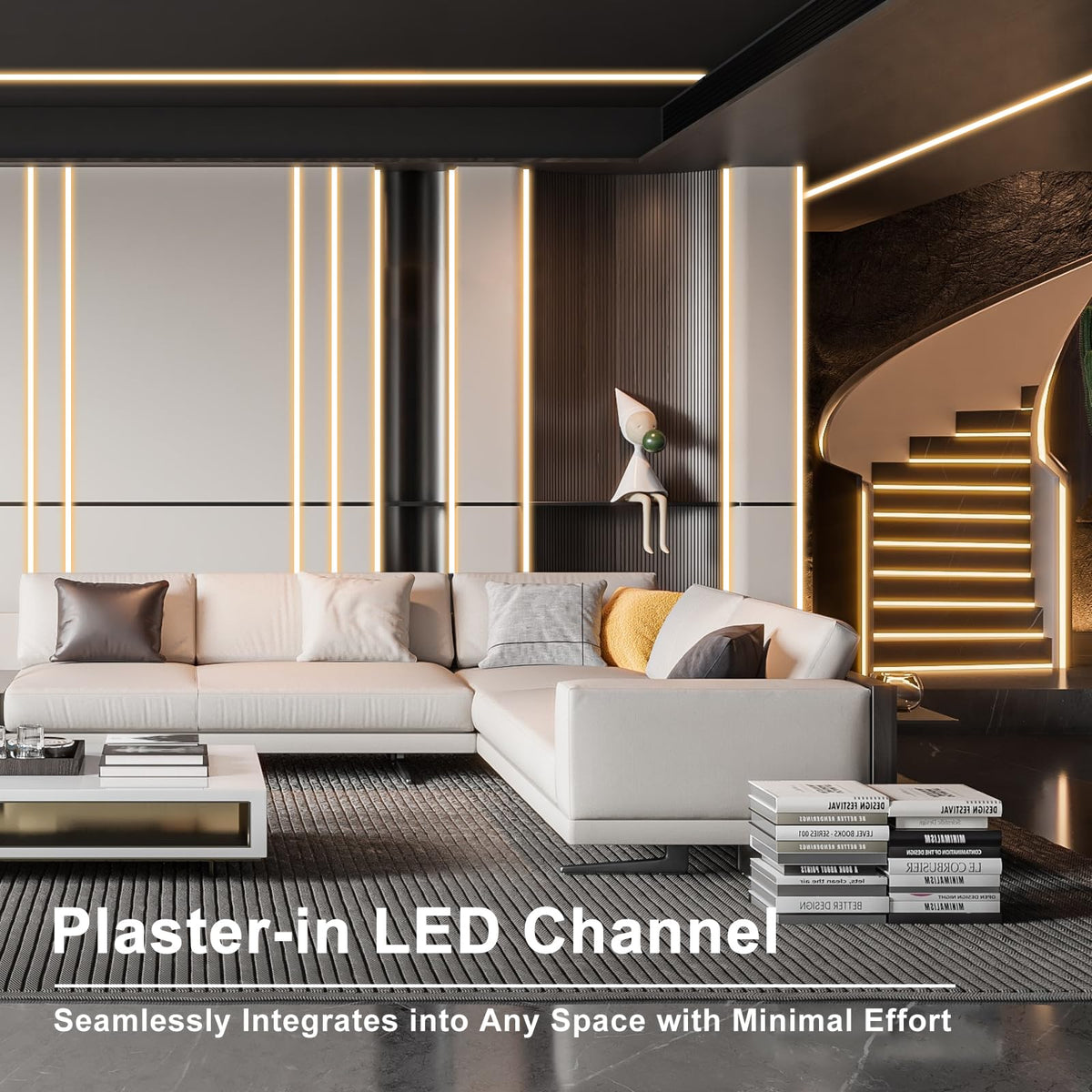 Plaster in LED Channel for Drywall (10PACK 3.3FT)