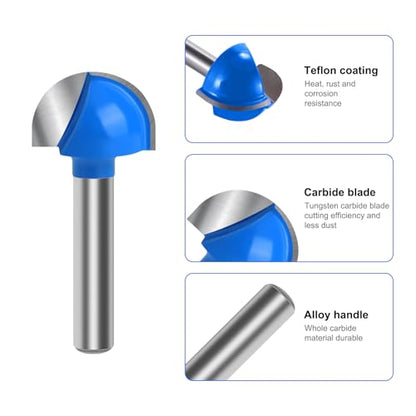 8pcs Core Box Router Bit Set