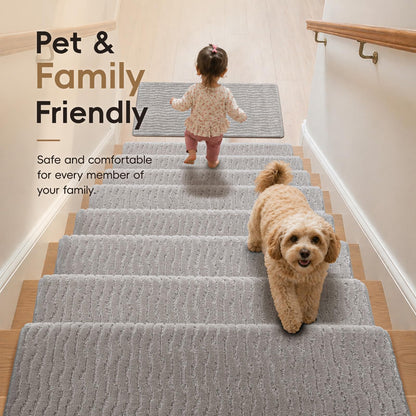 Stair Landing Mat (Light Grey / 2' x 3' (Rectangular))