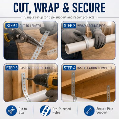 Galvanized Metal Strap Flexible Metal Strapping with Holes