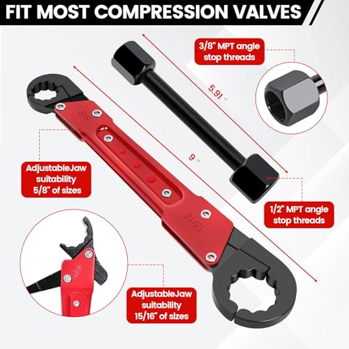 6 Pcs Plumbing Tools Kit