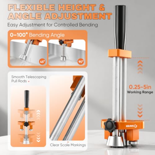 One Station Sheet Metal Bender (Small Orange)