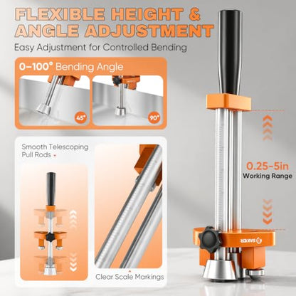 One Station Sheet Metal Bender (Small Orange)