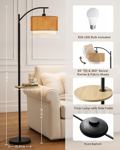 Floor lamp with Table
