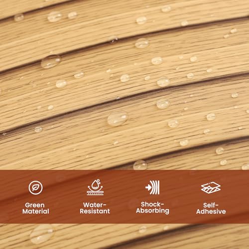 Thick Peel and Stick Slat Wall Panel Self