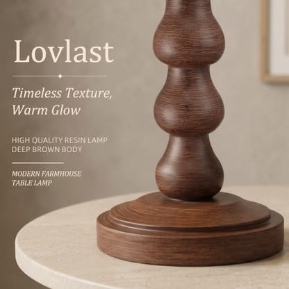 27" Farmhouse Modern Table Lamp for Living Room Bedroom