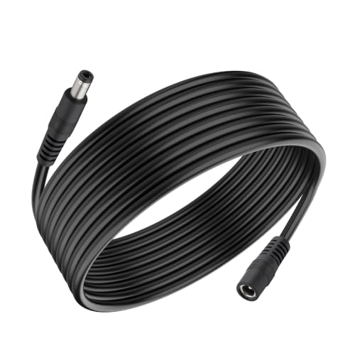 10FT 14AWG DC Power Extension Cable 5.5x2.1mm Male to Female