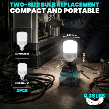 Cordless LED floodlight