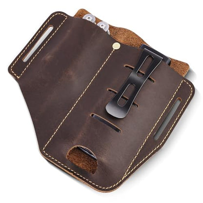 Leather Multitool Sheath for EDC Tools