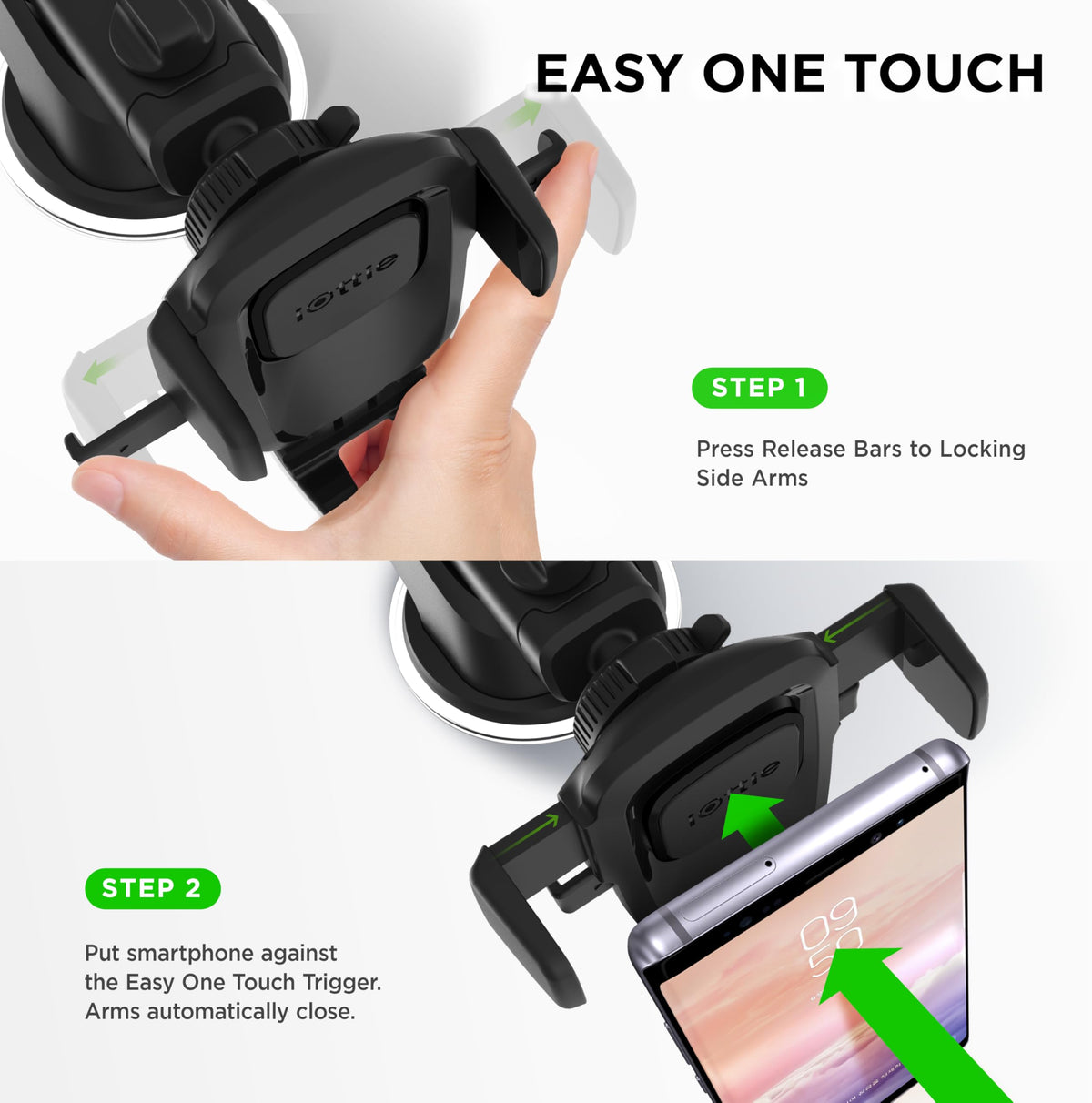 Easy One Touch Classic Dash & Windshield Smartphone Mount iPhone 18 (Classic)